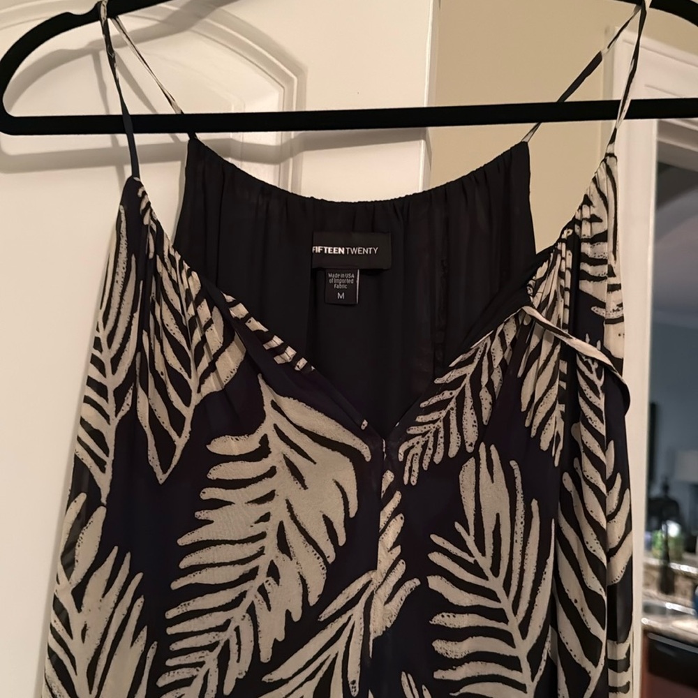 Fifteen Twenty black and white maxi dress